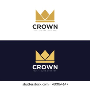 crown concept logo, icon, symbol, ilustration design template