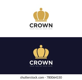 crown concept logo, icon, symbol, ilustration design template