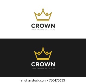 crown concept logo, icon, symbol, ilustration design template