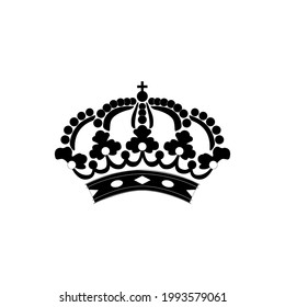 crown creative silhouettes  vector on a white background