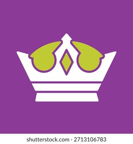 Icono gráfico del Vector creativo de la corona