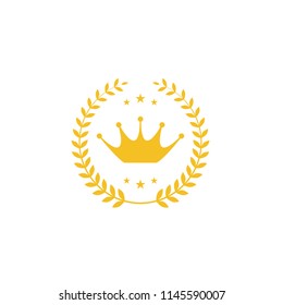 Crown Crest Wreath Symbol Vector