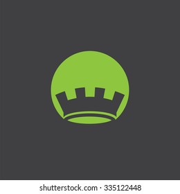 crown cut identity template icon design element