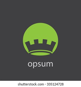 crown cut identity template icon design element
