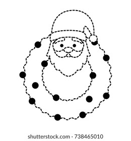 crown with cute santa claus character