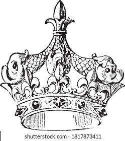 Corona de Dauphin, del Diccionario de Palabra y Cosas, 1888.