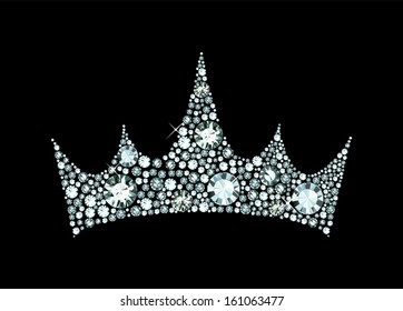 crown decorated with jewels svg