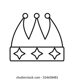crown decorative drawing isolated icon vector illustration design