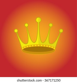 Crown design vector icon