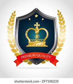 Crown digital design, vector illustration eps 10.