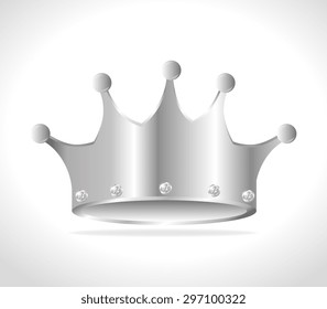 Crown digital design, vector illustration eps 10.