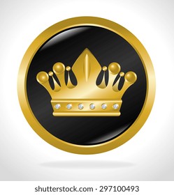 Crown digital design, vector illustration eps 10.