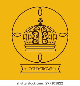 Crown digital design, vector illustration eps 10.