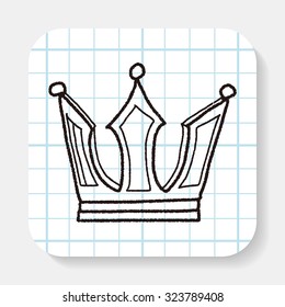 crown doodle