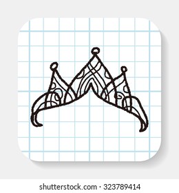 crown doodle