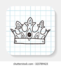 crown doodle