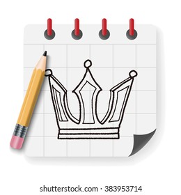 crown doodle