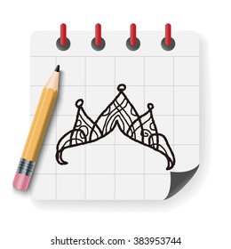 crown doodle