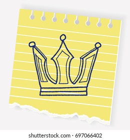 crown doodle