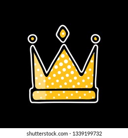 Crown doodle icon