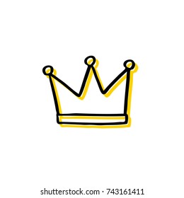 crown doodle icon