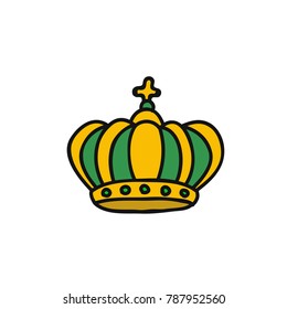 crown doodle icon