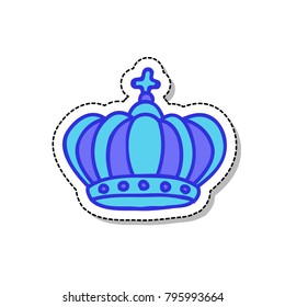 crown doodle icon