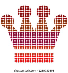 Crown dot red color
