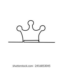 Crown drawn in line art style