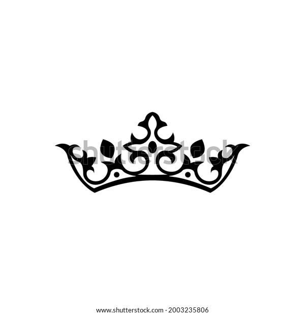 Crown Earl Vector Illustration Black Isolated Stock Vector (Royalty ...