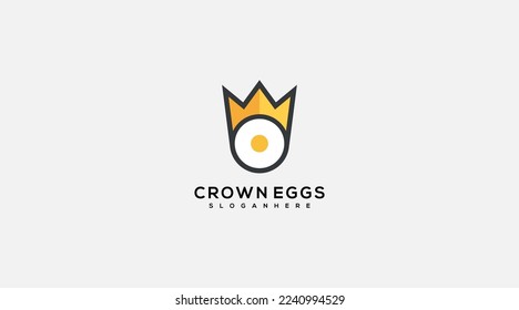 crown eggs gradient color icon vector