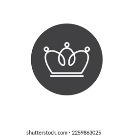 crown element icon vector concept design template web