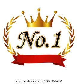 Crown emblem gold icon
