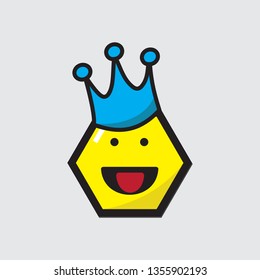 crown emoticon yellow
