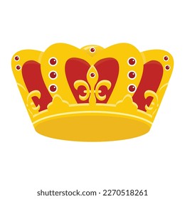 Crown empire Flat vector icon which can easily modify or edit 