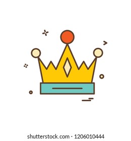 Crown empire king icon vector design