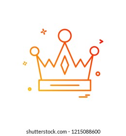 Crown empire king icon vector design