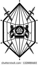 Crown the empire symbol vector design