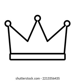 crown fat design icon on white background  vector illustration crown icon