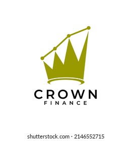 Crown Finance Icon Logo Design Element