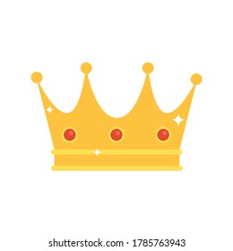 Crown Flat Award Icon Vector Illustration Stock Vector (Royalty Free ...