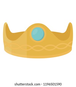 Crown Flat Colored Icon
