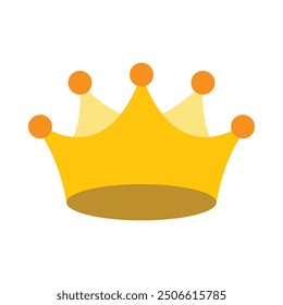 Diseño de icono plano de corona para personal y Uso comercial