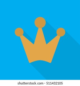 crown flat icon illustration isolated vector sign symbol