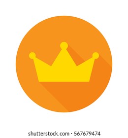 Crown Flat Icon Vector