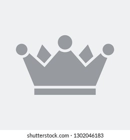 Crown - Flat and isolated vector eps illustration icon with minimal and modern design