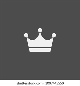 Crown flat vector icon