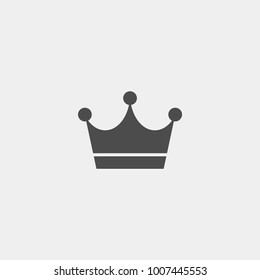 Crown flat vector icon