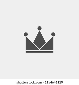Crown flat vector icon