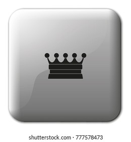 Crown flat vector icon.